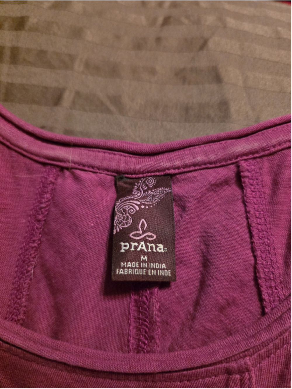 Prana Women's Scoop Neck Yoga Top Size Medium - Picture 4 of 9